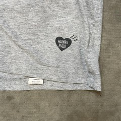Human Made Shirt Large Nigo Heart Logo Plain Basic Grey Streetwear Tee