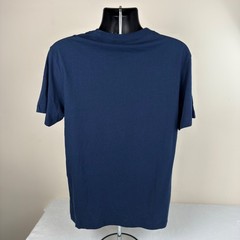 True Religion Mens Buddha Dome Foil Graphic Tee Dress Blue Navy 700468 Large NWT