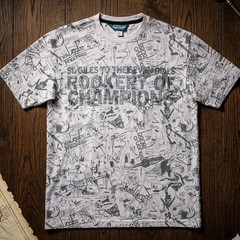 Vintage Artful Dodger Y2K All Over Print T-Shirt Rookery Pima Cotton Men’s L