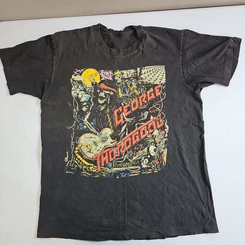 New George Thorogood Zombie Skeleton 80’s Gift For Fans Unisex S-5XL Shirt BS220