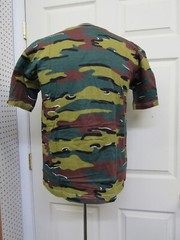 Miltec Belgian Jigsaw Camo Pattern T-Shirt Short Sleeve 100% Cotton