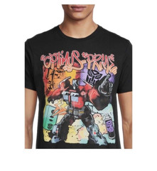 Transformers Optimus Prime Black Men’s Graphic T-shirt Size 3XL Chest 55″ NWT