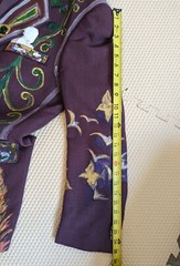 Artisan OOAK Upcycled Hand painted Blazer Jacket Colorful People Jewels 23″ PTP