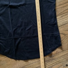 Matiere Men’s Tee T Shirt Pocket Long Asymmetrical Hem Cotton Silk Blend