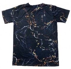 Boys Navy Marble Foil Print T-Shirt