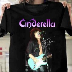 inspired Cinderella -TOM KEIFER Signature Black All Size Gift Shirt