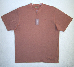 LOUIS LONG Shirt Adult XXL 2XL 54 Brown Italian Brand Classic Designer Italy Men