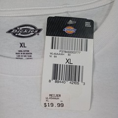 Dickies Mens XL Long Sleeve Tri-Color Logo Graphic T-Shirt Heavyweight Tee