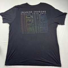 Imagine Dragons Evolve World Tour 2017 T-Shirt Mens 2XL Black Rainbow Prism Logo