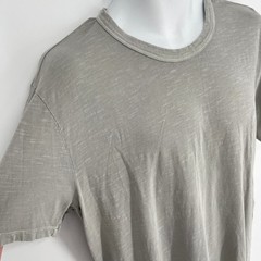 Buck Mason NEW Lightweight Cotton Tee T-Shirt Mens S Gray Straight Hem Stretch
