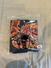 Warren Lotas Chicago Bulls Flaming Bull Rider T-Shirt Black XL NWT NBA Rare
