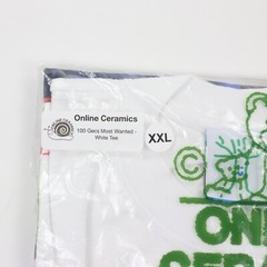 Online Ceramics x 100 Gecs “Most Wanted” Tee T-Shirt 2XL / XXL NEW Sealed