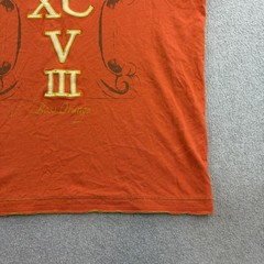 Hugo Boss Shirt Mens Large Orange Short Sleeve Roman Numeral Boss Orange Adult