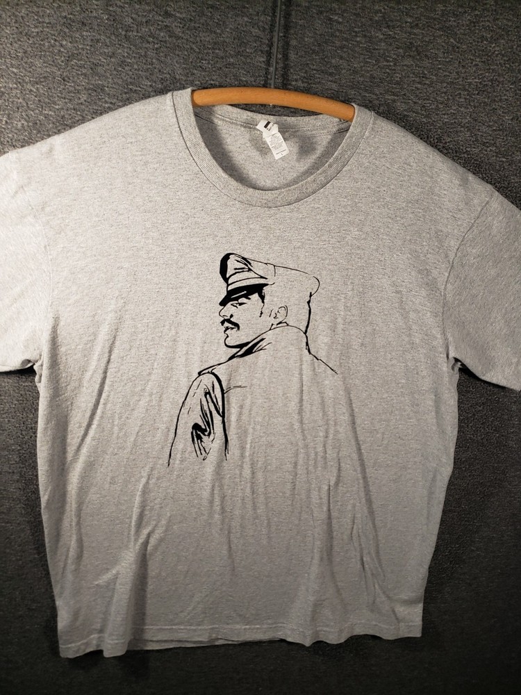 Tom of Finland Gray Large Tshirt Ideal