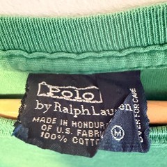 Polo by Ralph Lauren Shirt Mens M Green Short Sleeve Crewneck Tee Distressed