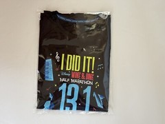 Run Disney 2022 13.1 Miles Black Adult Shirt I DID IT Wine Dine Half Marathon XL