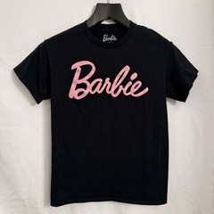 Barbie Logo Graphic Short Sleeve Black T-Shirt Size XL