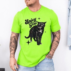 Spicy Girl Tortie Cat Vintage Feline Attitude Art T-Shirt
