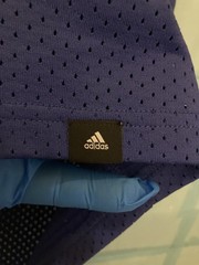 ADIDAS MENS ATHLETIC BREATHABLE MESH FABRIC SHIRT; Large ; Blue; PreOwned Exclnt