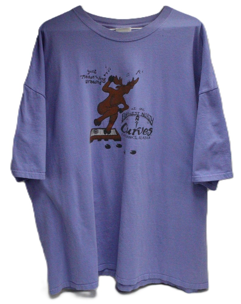 “Moose”-ing Around Farthest North Curves Fairbanks AK Late 1990 Adult 3 XL T0292