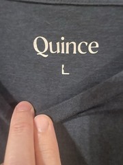 Quince Men 100% Organic Cotton Slub Crewneck Tee Deep Navy L