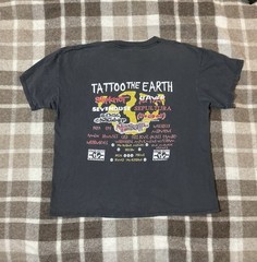 Vintage Tattoo The Earth RARE Slayer Slip Knot Festival Metal Punk Band T Shirt