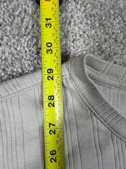 Concepts by Claiborne Men’s Size L Ribbed Knit Short Sleeve T-Shirt Beige Tan