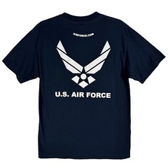 Lot 2 USAF Air Force Shield Graphic T Shirt Size M Military Training Fighter Jet