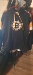 Boston Bruins NHL Reebok Face Off Collection Long Sleeve Sweatshirt Hoodie L