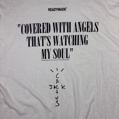 READYMADE x Cactus Jack Mens White Double-Sided Graphic Tee Crew Neck XL