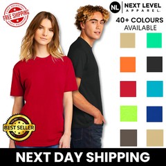 Next Level Apparel Men’s Short Sleeve Crew Neck CVC N6210 Unisex T-Shirt S-3XL