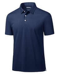 Men’s Casual Polo Shirts Buttons Short Sleeve Quick Dry Outdoor Golf Sport Tops