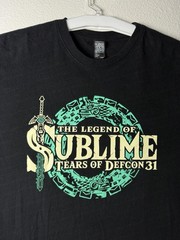 The Legend of Sublime Tears of Defcon 31 Shirt Large Black