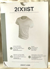 2(x)IST Crew Neck 100% Cotton Essential White T-Shirt Medium Pack of 3 NIB!
