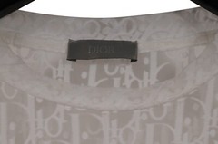 Dior Oblique Logo Semi Sheer T Shirt Size Medium Viscose Polyamide Short Sleeve
