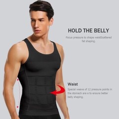 3 Packs Body Shaper Slimming Abdomen Vest Compression Shirt Tank Tops Shapewear