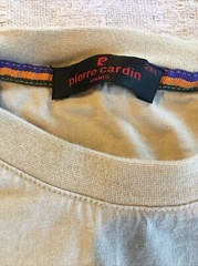 Pierre Cardin Beige T-shirt, Polo Game w Embroidered Patch, XXL, Cardin Sport