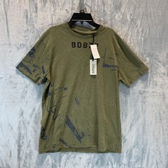 Buffalo David Bitton Men’s T Shirt Tee S Military Green Short Sleeve 100% Cotton
