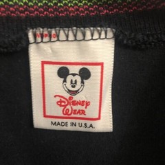 Vintage 80s Disney Wear Mickey Mouse Single-Stitch Shirt XL Ribbed Knit Collar