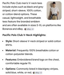 Pacific Polo Club Men’s V-Neck Tees Large Assorted Box of 3 Pack Breathable NIB