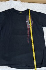 Hot Leathers Lone Wolf No Club Biker 2 Sided Shirt Men’s Size L