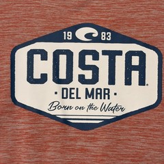Costa Del Mar Performance Tech Shirt Men’s XXL Coral/Gray Heather Short Sleeve T