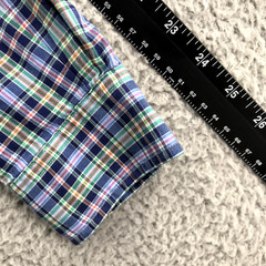 RALPH LAUREN Shirt Mens MEDIUM Slim Fit Multicolor Plaid Long Sleeve Button Up