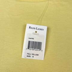 Polo Ralph Lauren Mens T-Shirt Fall Yellow Blue Pony Logo Cotton Tee Small NWT