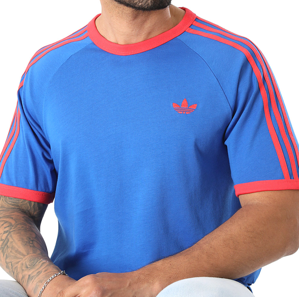 NEW MENS ADIDAS ORIGINALS CALIFORNIA 3 STRIPES TREFOIL SHIRT ~SIZE LARGE #KF353