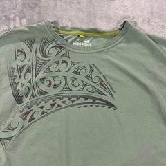Wild Kiwi T-Shirt Mens XXL Green Aotearoa New Zealand Graphic Cotton Tee Faded