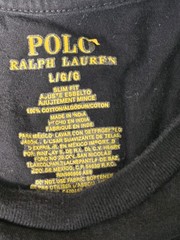 Polo Ralph Lauren Shirt Mens L Black Custom Slim Fit Crewneck Classic Logo Tee