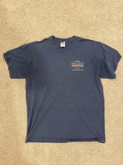 Thrasher’s French Fries Rehoboth Beach Delaware T-Shirt Navy Blue Large Gidan