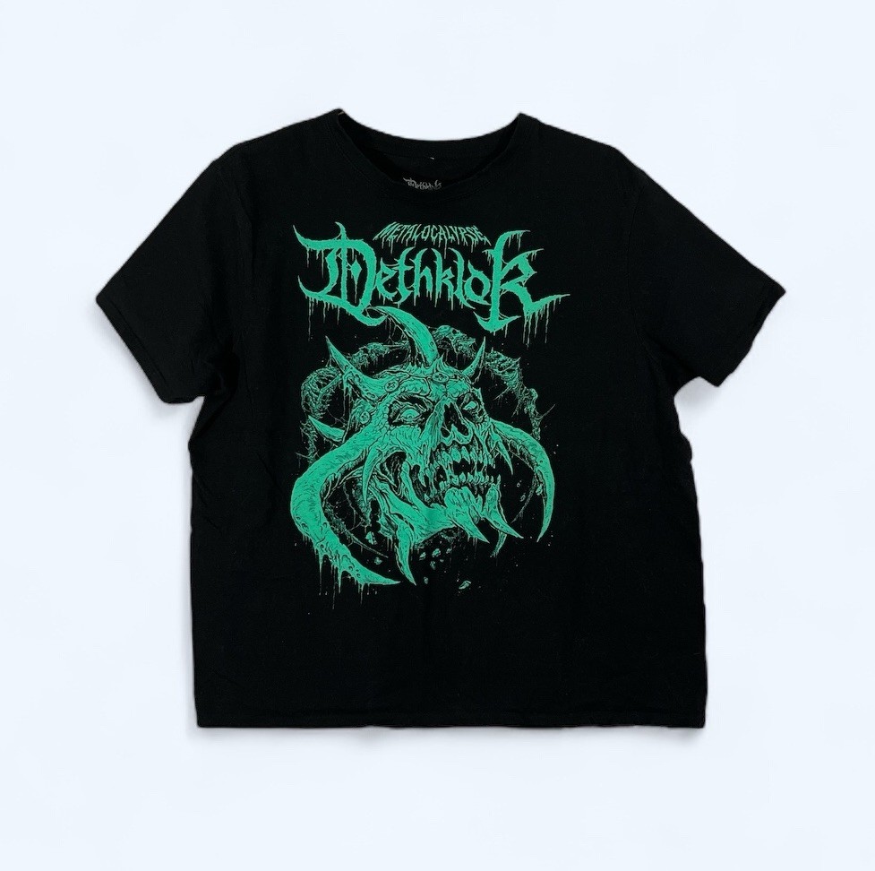 METALOCALYPSE DEATHKLOK SHIRT XL BLACK GREEN VINTAGE 2004