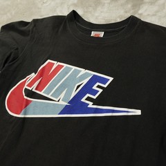 Nike Vintage 80s 90s Single Stitch T Shirt Men’s Medium Black Logo Swoosh USA